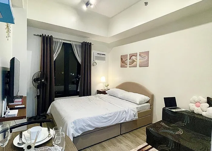 Apartahotel Peaceful Studio At The Median - Very Near In It Park & Waterfront
