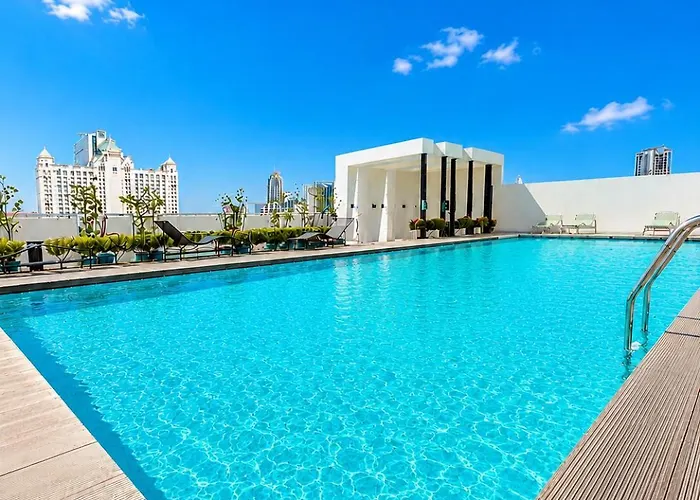 Peaceful Studio At The Median - Very Near In It Park & Waterfront Apartahotel 4*